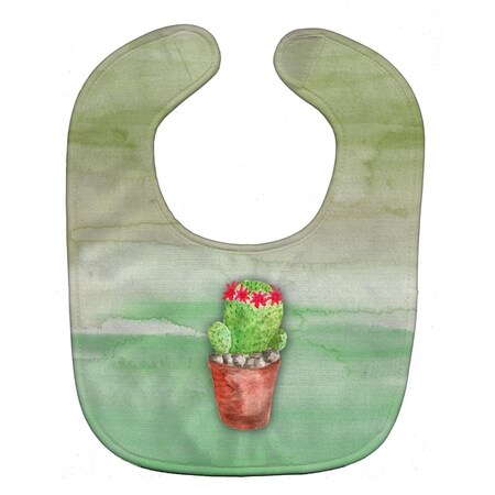 Carolines Treasures Cactus Green Watercolor Baby Bib BB7364BIB